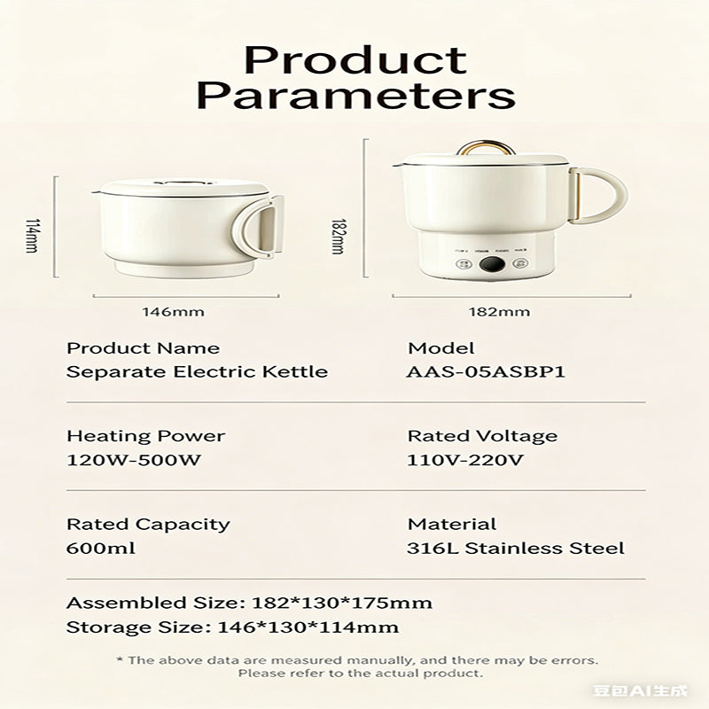 Portable Folding Electric Kettle Electric Kettles - Tophatter Daily Deals