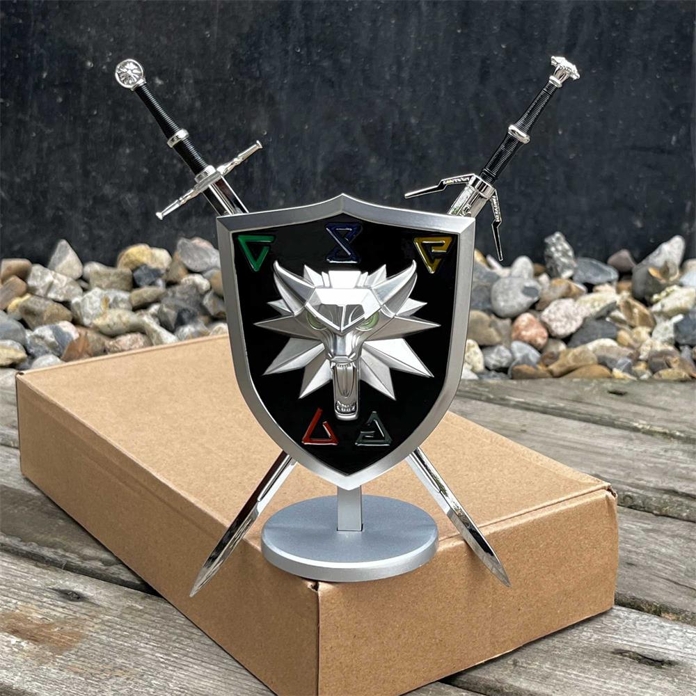 Geralt Wolf School Shield & Swords - Tophatter Daily Deals