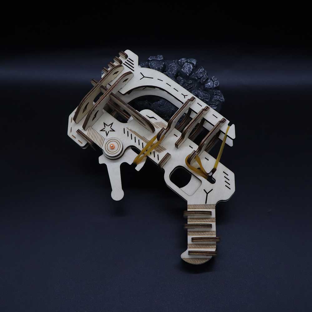 Ranger Ping Pong Ball Shooter Wooden Rubber Band Gun Model Kit - Tophatter Daily Deals