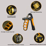 5-100kg Hand Grip Muscle Strengthener Trainer Adjustable Hands Gripper Strength Wrist Weights Expander Gym Exercise Accessories 5 - Tophatter Daily Deals
