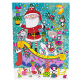 Santa Sleigh Advent Calendar Greetings Card | Christmas Advent Calendar Advent Calendar - Tophatter Daily Deals
