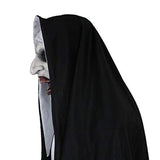 Glowing Latex Horror Mask Nun Hood Halloween Party 2025 3D Changing Face Moving Picture Frame - Tophatter Daily Deals