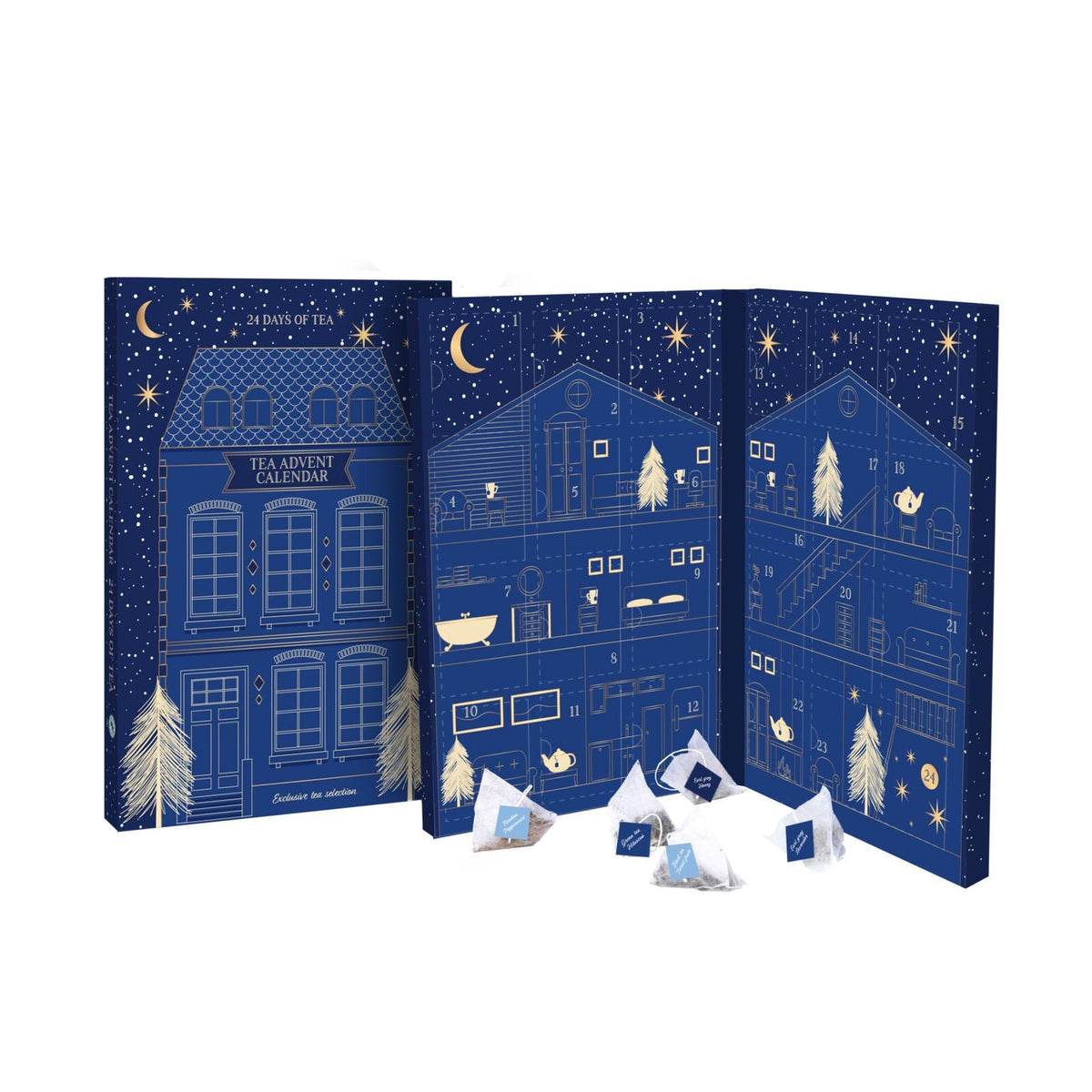 Tea Christmas Advent Calendar | Tea Bag Advent Calendar for Adults Advent Calendar - Tophatter Daily Deals