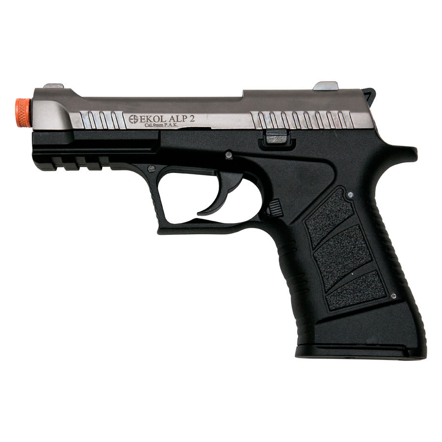 EKOL ALP2 Fume Finish 9mm Sub-Compact V92F Model Front Firing Blank Gun - Tophatter's Inc. Weapons Store Online Collectible Weapons - Tophatter Daily Deals