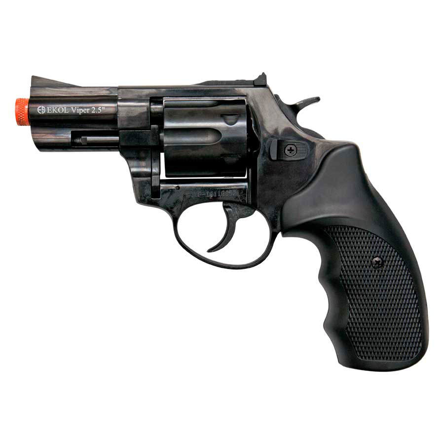 Viper 2.5 Inch Barrel 9MM Front Firing Blank Revolver Black Finish - Tophatter's Army Products & Self Defense Collectible Weapons - Tophatter Daily Deals
