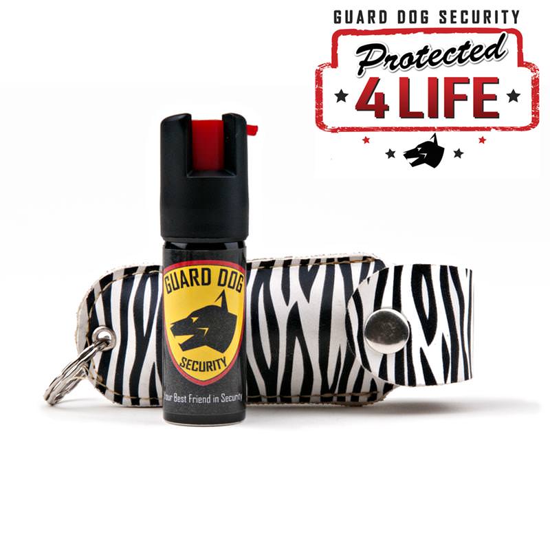 Zebra Personal Defense Pepper Spray OC-18 1/2 oz With Leather Case Collectible Weapons - Tophatter Daily Deals