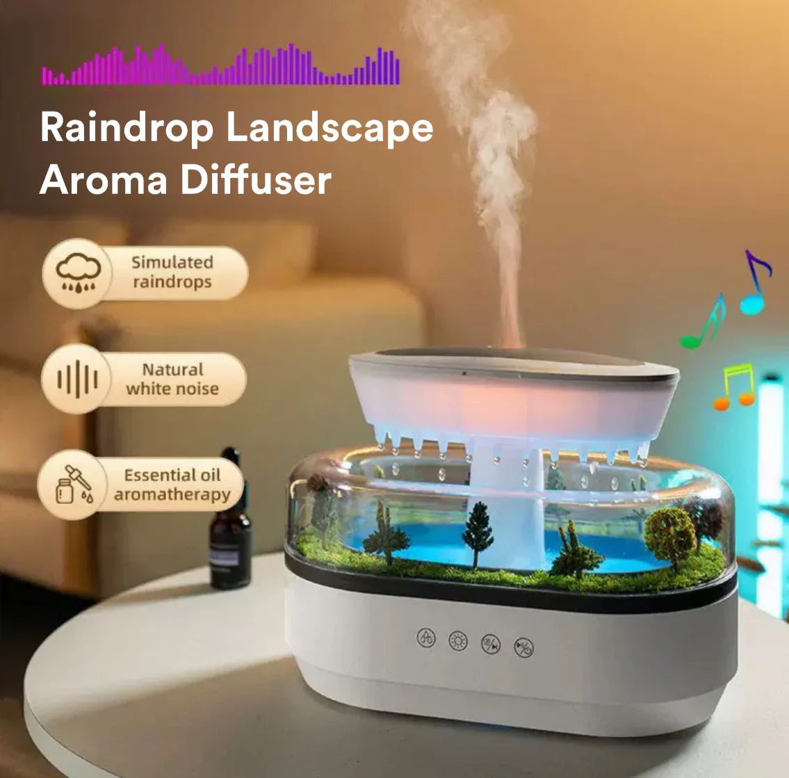 Rainfall Humidifier - Tophatter Daily Deals