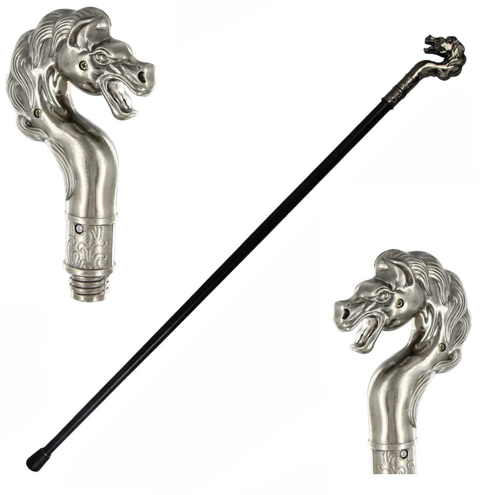 Thoroughbred Show Horse Walking Cane - Tophatter's Guns'N'Weapons Store - FREE SHIPPING Collectible Weapons - Tophatter Daily Deals