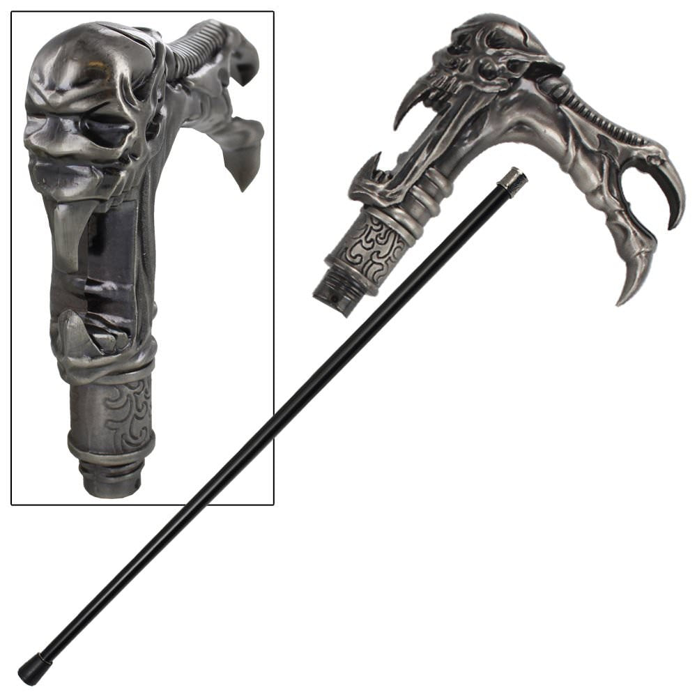 Galaxy Cyborg Alien Walking Cane - Tophatter's Guns'N'Weapons Store - FREE SHIPPING Collectible Weapons - Tophatter Daily Deals