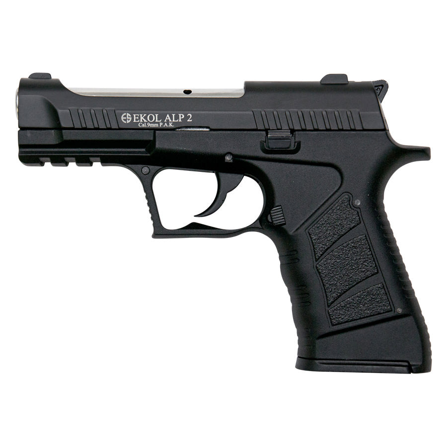 EKOL ALP2 Black Finish 9mm Sub-Compact V92F Model Blank Firing Gun - TOPHATTER'S ARMORY DEALS Collectible Weapons - Tophatter Daily Deals