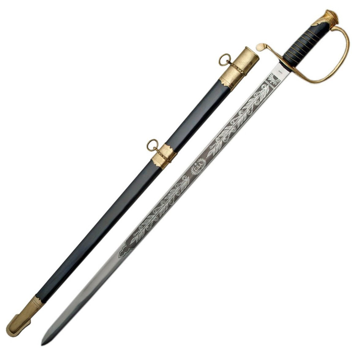 WJ McElroy Confederate Civil War CSA Sword - TOPHATTER'S ARMORY DEALS Collectible Weapons - Tophatter Daily Deals