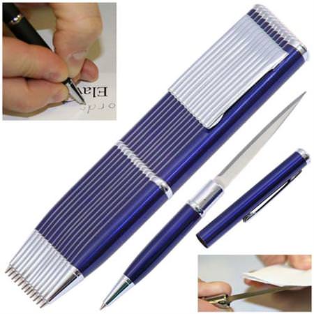 Elegant Executive Dozen Letter Opener Knives Blue - TOPHATTER'S ARMORY DEALS Collectible Weapons - Tophatter Daily Deals