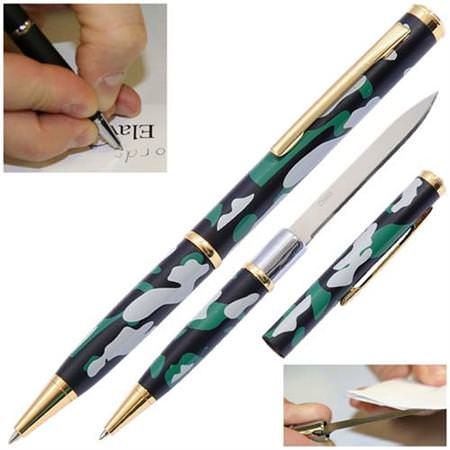 Elegant Executive Letter Opener Pen Knife Camo - TOPHATTER'S ARMORY DEALS Collectible Weapons - Tophatter Daily Deals