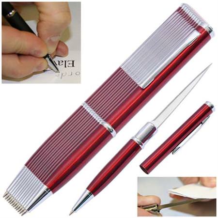 Elegant Executive Dozen Letter Opener Knives Red - TOPHATTER'S ARMORY DEALS Collectible Weapons - Tophatter Daily Deals