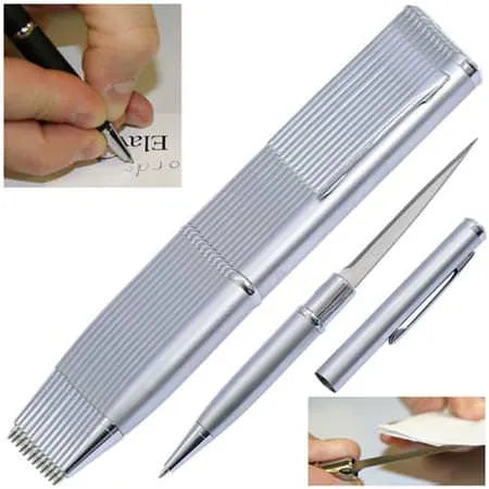 Elegant Executive Dozen Pen Knife Silver - Tophatter Daily Deals
