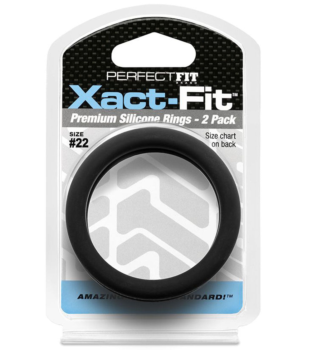 Xact Fit Number 22 2.2 Inch Cock Rings 2 Pack > Cock Ring > Single - Tophatter Daily Deals