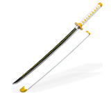 Art of Thunder Yellow Nichirin Katana | Kimetsu No Yaiba Agatsuma Zenitsu Replica Polyurethane Foam Sword - Tophatter Daily Deals