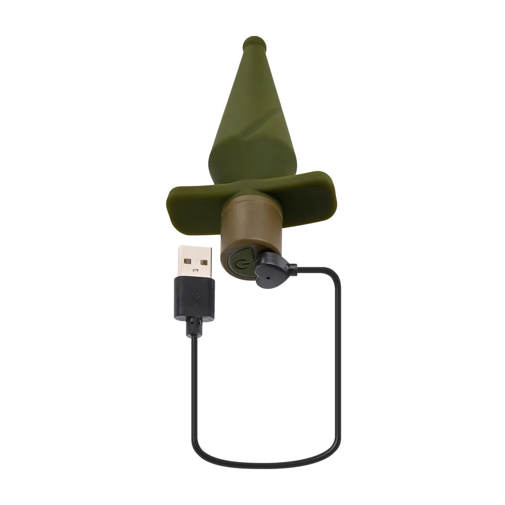 The Private (Green) – 5" Vibrating Butt Plug with 10 Speeds and Patterns > Anal Range > Vibrating Butt Plugs - Tophatter Daily Deals