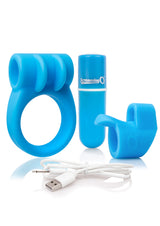 Charged Combo Kit 1 – Body-Safe Silicone Cock Ring and Fingertip Sleeve Kit > Sex Toys > Couples Toys - Tophatter Daily Deals