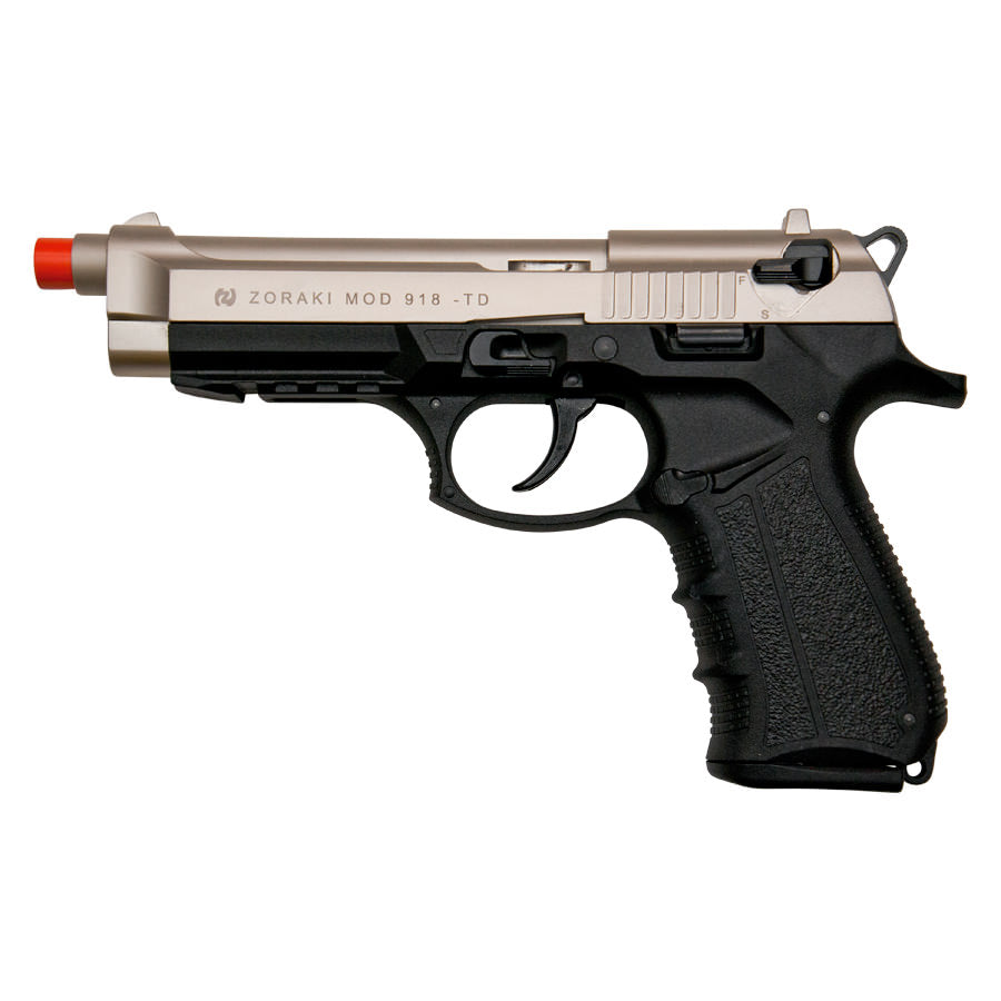 Zoraki Front Firing M918 Satin Finish 9mm Blank Gun Pistol - TOPHATTER'S ARMORY DEALS Collectible Weapons - Tophatter Daily Deals