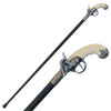 Flintlock Walking Cane Antique Gun Handle Collectible Weapons - Tophatter Daily Deals