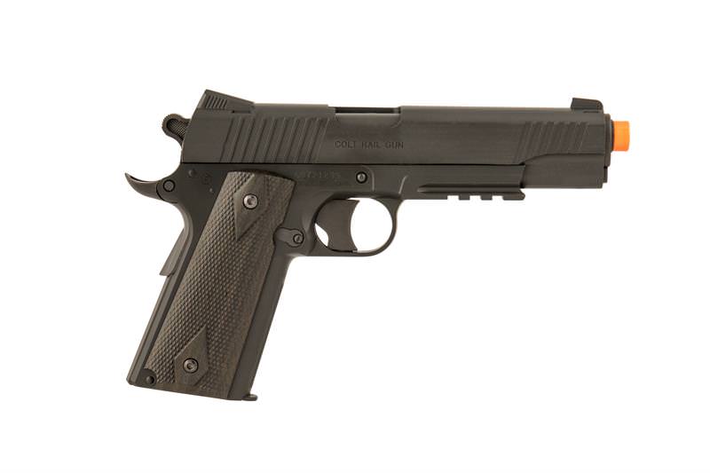 Colt M45A1 CO2 M1911 Rail Gun Non-Blowback Airsoft Pistol FPS-330 - Tophatter's Inc. Weapons Store Online Collectible Weapons - Tophatter Daily Deals