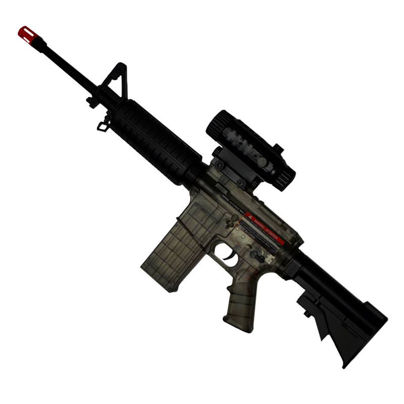 M4 Boys AEG Airsoft Rifle 160 FPS Electric Full Auto Smoky - Tophatter's Inc. Weapons Store Online Collectible Weapons - Tophatter Daily Deals