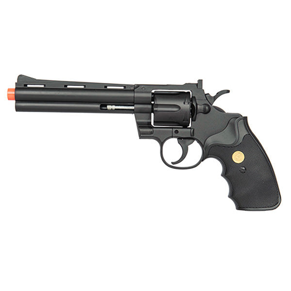 G36B Spring Powered Airsoft Revolver Old West BLACK Collectible Weapons - Tophatter Daily Deals
