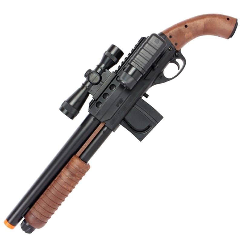 Smith & Wesson Pistol Grip Mad Max Shotgun With Scope Flashlight & Extra Mag - TOPHATTER'S ARMORY DEALS Collectible Weapons - Tophatter Daily Deals