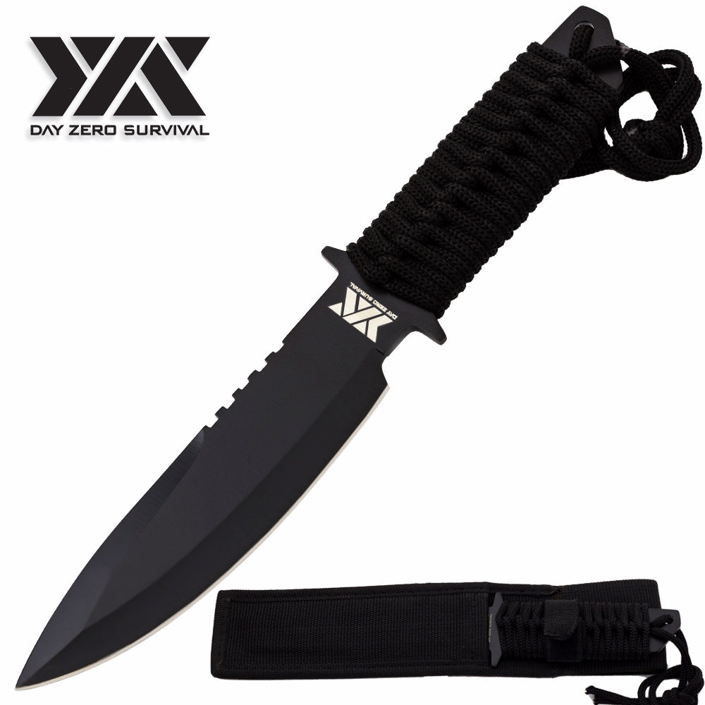 Survival Hunting KNIFE Tactical Full Tang Blade Bowie Combat Military Collectible Weapons - Tophatter Daily Deals