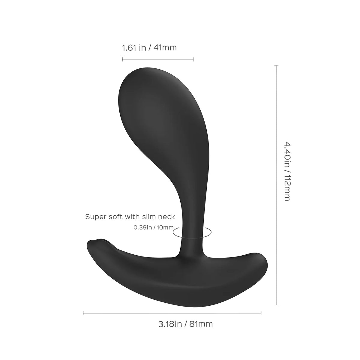 Oly 2 (Black) – App-Enabled Wearable Vibrator > Sex Toys For Ladies > Panty Vibes - Tophatter Daily Deals