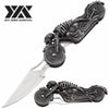 LED Biker Fantasy Folding Knife Skull Rider Motorcycle Light-Up Eyes - Tophatter's Army Products & Self Defense Collectible Weapons - Tophatter Daily Deals