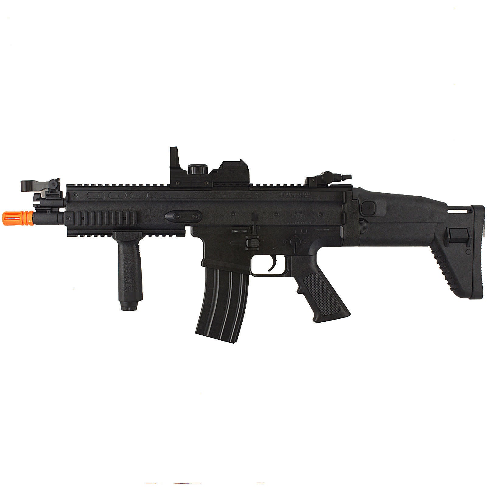 FN Herstal FN-SCAR-L MK16 Full Auto Electric AEG Airsoft Rifle Gun With Scope - Tophatter's Inc. Weapons Store Online Collectible Weapons - Tophatter Daily Deals
