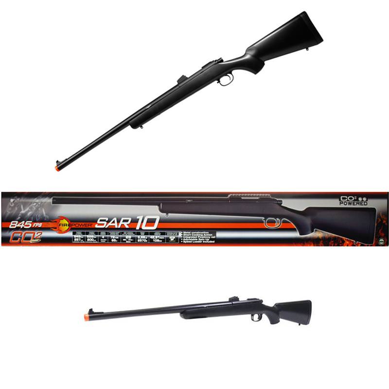 SAR10 845 FPS CO2 Powered Bolt Action Airsoft Sniper Rifle VSR - Tophatter's Guns'N'Weapons Store Collectible Weapons - Tophatter Daily Deals