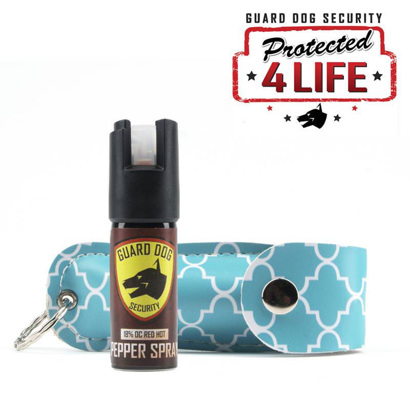 Personal Defense Pepper Spray OC-18 1/2 oz Fireista Teal Mediterranean - TOPHATTER'S ARMORY DEALS Collectible Weapons - Tophatter Daily Deals