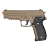 G26D Airsoft Metal 226 Spring Pistol - DARK EARTH Shoots 280 FPS - Tophatter's Army Products & Self Defense Collectible Weapons - Tophatter Daily Deals
