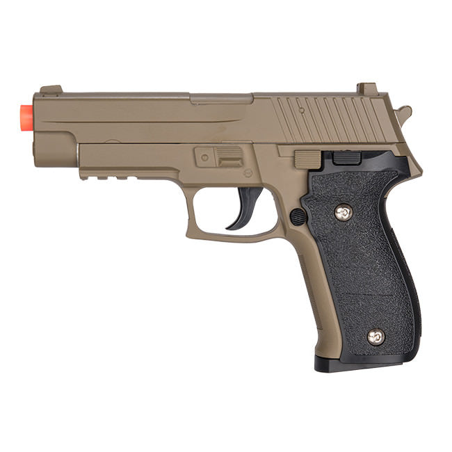G26D Airsoft Metal 226 Spring Pistol - DARK EARTH Shoots 280 FPS - Tophatter's Inc. Weapons Store Online Collectible Weapons - Tophatter Daily Deals