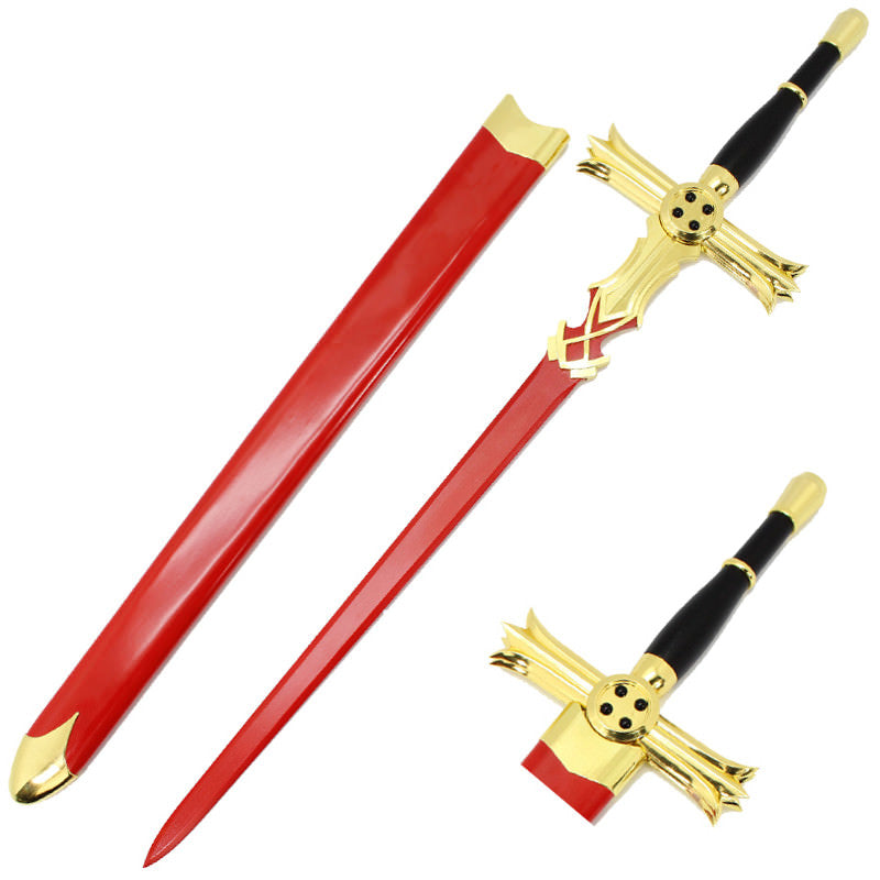 Mikaela Hyakuya Red Anime Wooden Sword Cosplay Weapon - Tophatter's Guns'N'Weapons Store - FREE SHIPPING Collectible Weapons - Tophatter Daily Deals