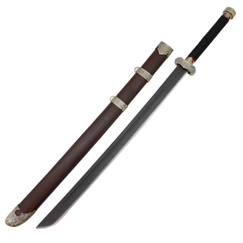Qing Dynasty Manchu Dao Chinese Broadsword Wooden Cosplay Sword Collectible Weapons - Tophatter Daily Deals