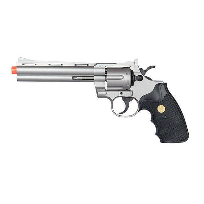 G36B Spring Powered Airsoft Revolver Old West Silver - TOPHATTER'S ARMORY DEALS Collectible Weapons - Tophatter Daily Deals