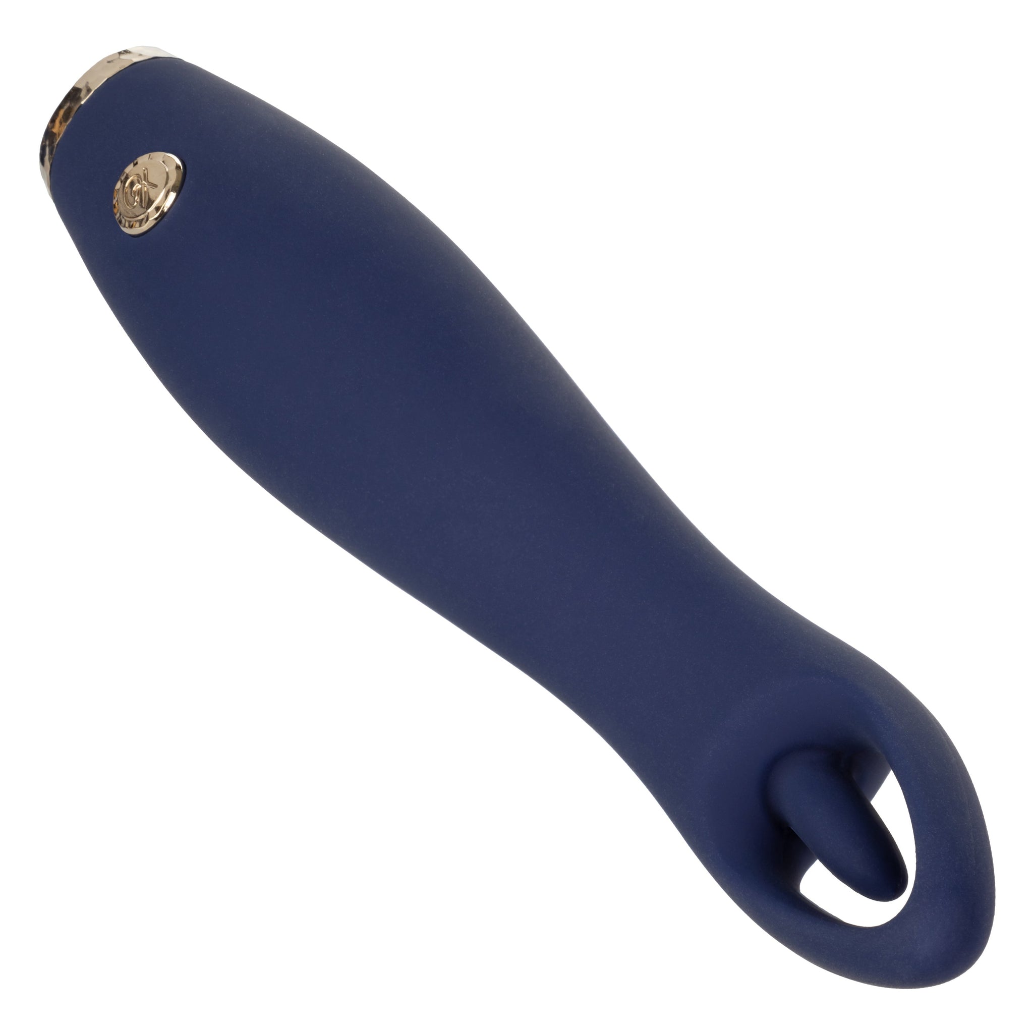 Chic Jasmine Navy Blue 6.25 Inch Dual Motor Silicone Vibrator with 10 Speeds and Rechargeable > Vibrators > Standard Vibrators - Tophatter Daily Deals
