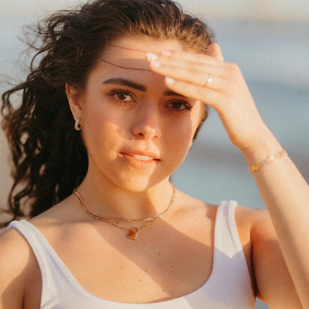 Newport Gold Filled Lock Necklace Necklaces - Tophatter Daily Deals