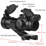 1X30 red and green laser sight with 20MM bracket 4MOA - Tophatter Daily Deals
