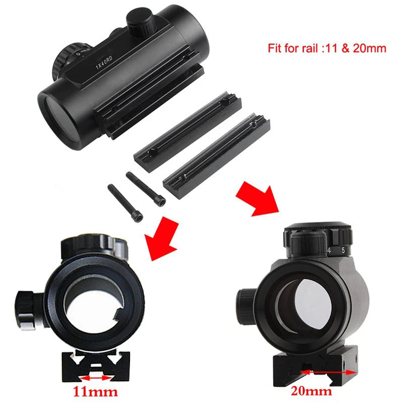 1X40 holographic red/green sight 11/20MM rail - Tophatter Daily Deals