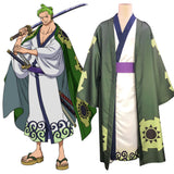 One Piece Wano Country Arc Roronoa Zoro Kimono Cosplay Costume - Tophatter Daily Deals