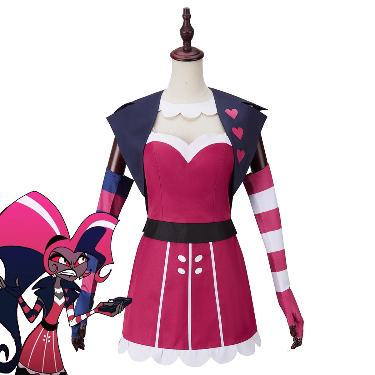 Hazbin Hotel Velvette Pink Dress Cosplay Costume Costume - Tophatter Daily Deals