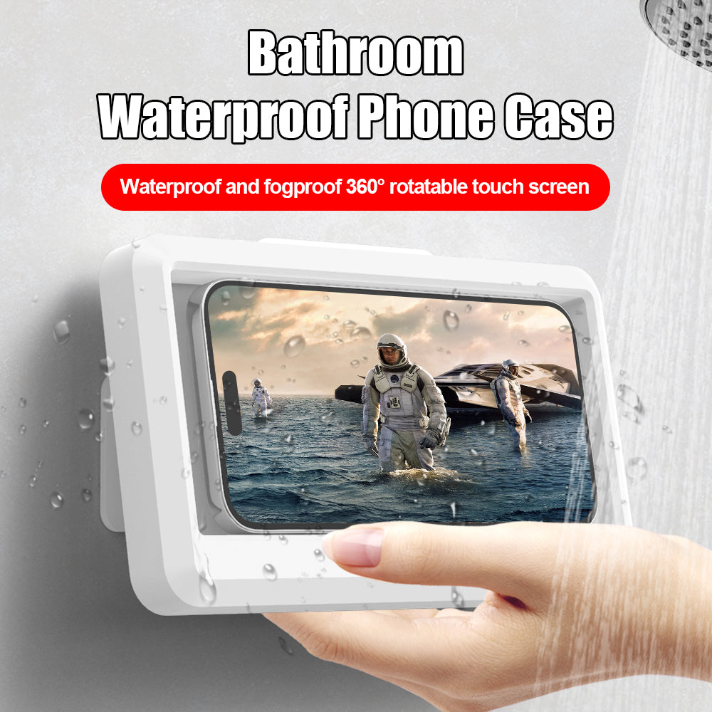 Waterproof Shower 360 Degree Rotating Phone Holder with Touch Screen Capability Phone Mounts & Holders - Tophatter Daily Deals