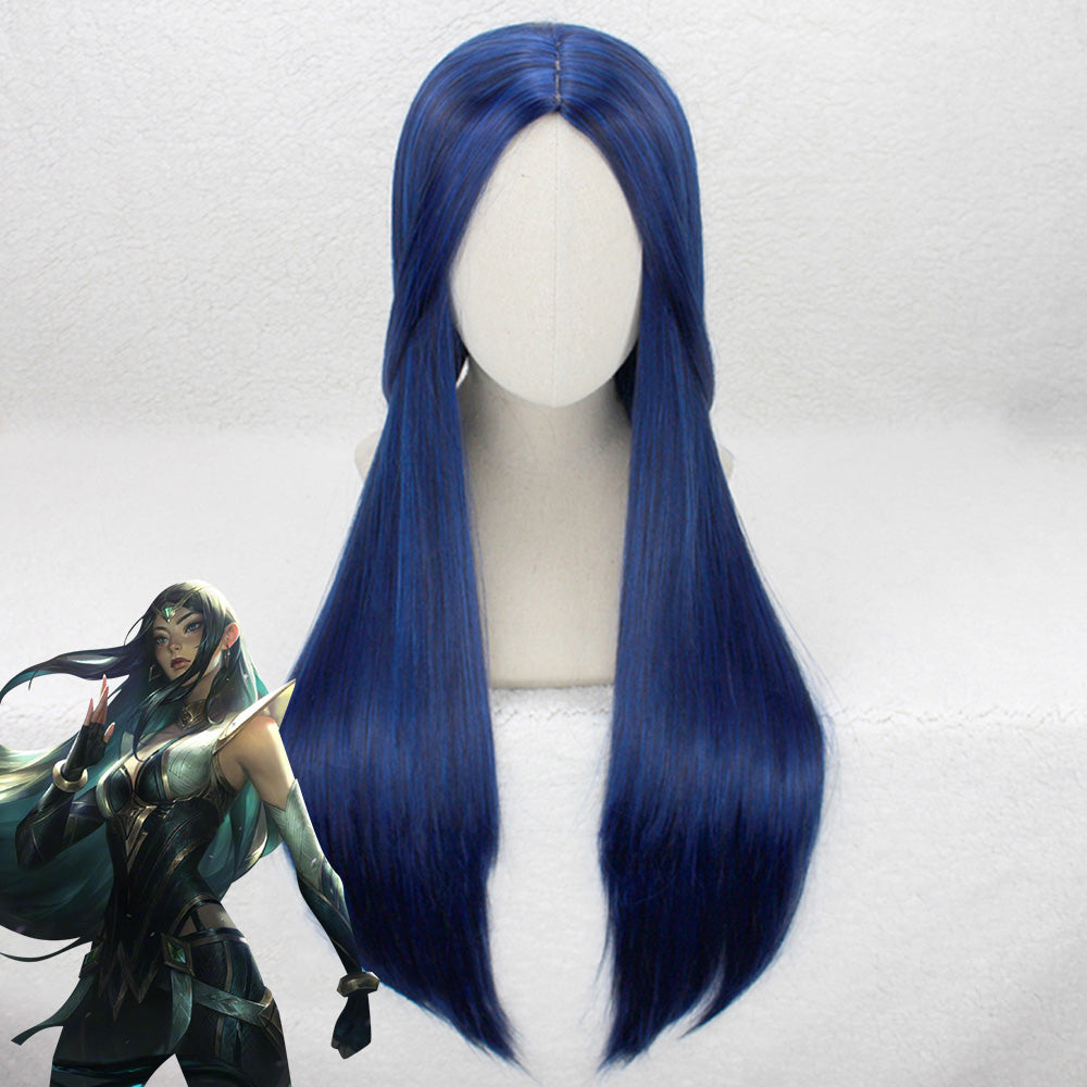 League of Legends LOL Sentinel Irelia Deep Blue Cosplay Wig Wig - Tophatter Daily Deals