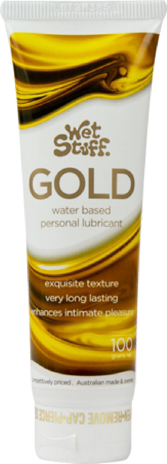 Wet Stuff Gold – Long-Lasting Clear Water-Based Lubricant > Lube > Water Based - Tophatter Daily Deals