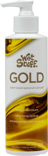 Wet Stuff Gold – Long-Lasting Clear Water-Based Lubricant > Lube > Water Based - Tophatter Daily Deals